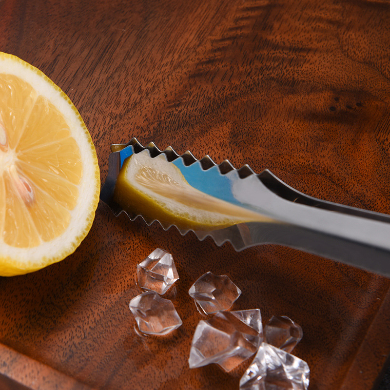 Stainless Steel Ice Clip Thickeneded Ice Capsules Clip Ice Cube Clip Kitchen Bar Mini Sugar Cube Clip Food Clip Small Clip