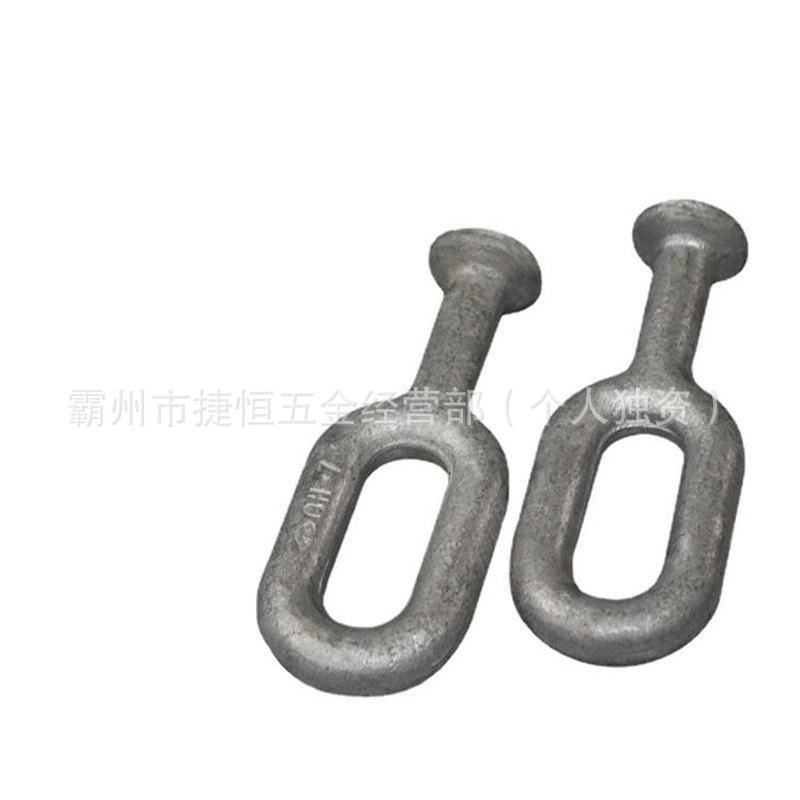 Hot-Dip Galvanized Ball Head Hanging Ring Power Connection Hardware Alloy Steel Cable Hardware Qh Type Ball Head Hanging Ring