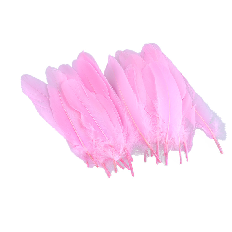 Factory wholesale shellfish feather goose feather diy handmade jewelry accessories crafts cat toys decorative feathers