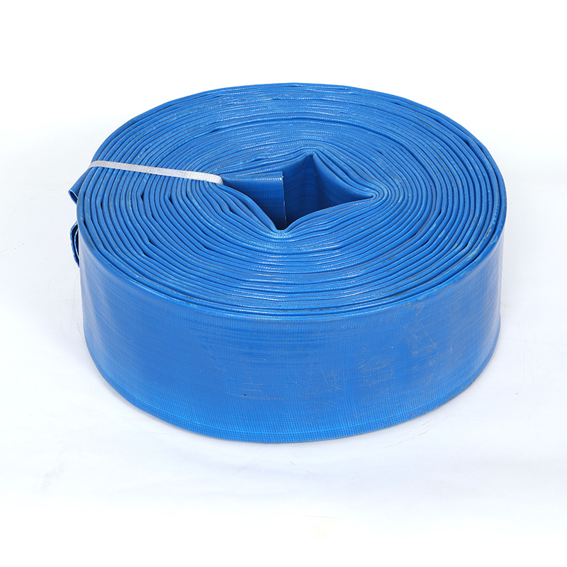 4-inch blue thick water hose plastic coated agricultural irrigation irrigation water hose wholesale plastic hose water pump water outlet belt