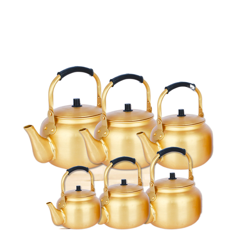Yellow Aluminum Pot Aluminum Kettle Aluminum Teapot Korean-style Rice Wine Pot Warm Wine Pot Household Large Capacity Gas Gas Boiler