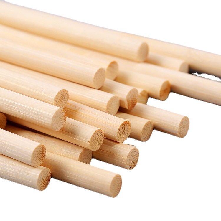 Manufacturer Wholesale 3-10 mm Quality Bamboo Sticks Bamboo Sticks Bamboo Round Sticks Handmade DIY Assembly Materials 10 mm