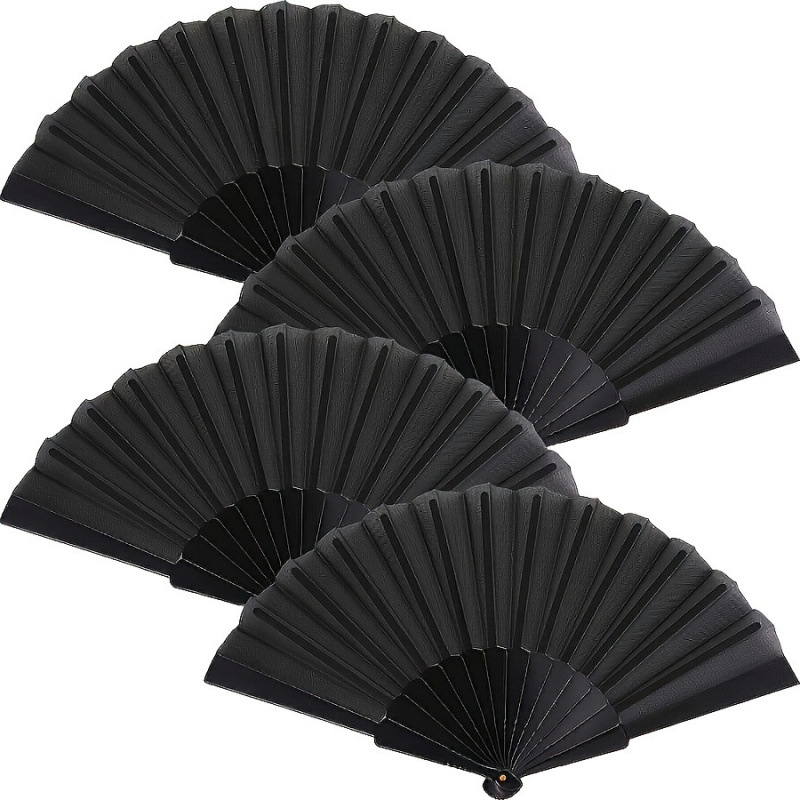 2026 New Cross-Border Dropshipping 1/Antique Plastic Folding Fan Tai Chi Folding Fan Cross-Border