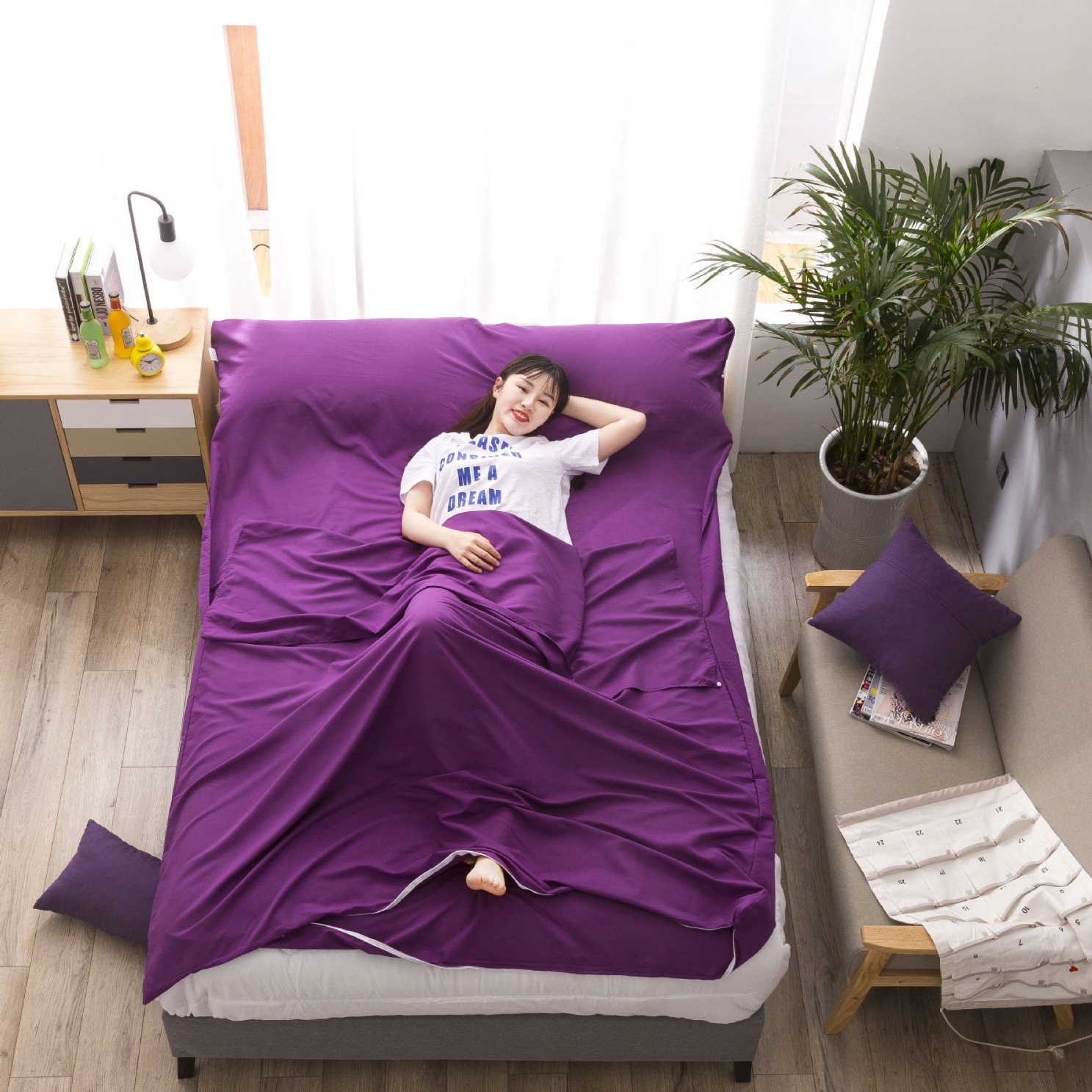 Ультралегкий спальный мешок для путешествий, гигиеничный, для поездок