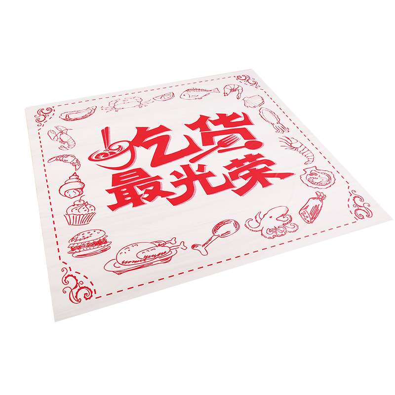 Disposable Plastic Tablecloths Customized for Catering, Lobster Hot Pot, Takeaway, Individually Packaged with Logo Printing, Table Mats and Tablecloths Customized