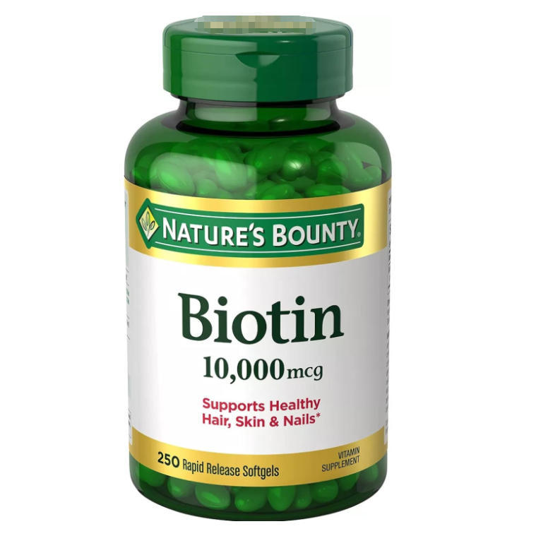 Cross-Border Spot Vitamin Supplement Calcium Tablets Biotin10,000Mcg 250 Quick-Release Soft Capsules