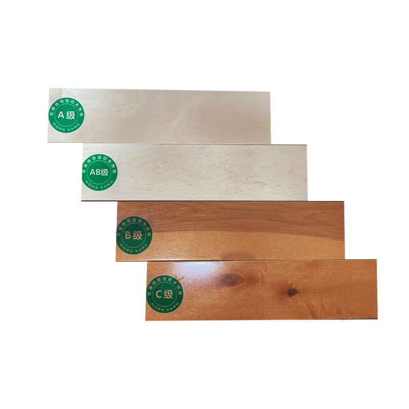 Sports Wood Floor Basketball Court Indoor Badminton Stadium Gymnasium Competition Non-slip Solid Wood Sports Wood Floor