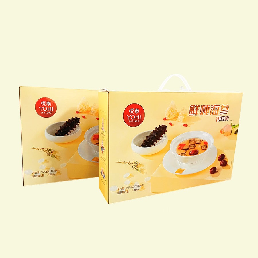 Свежий водный тушеный морской огурец и суп из белых грибов готовый к употреблению морской огурец подарочная коробка новогодний подарок сувенир специальность Яньтай