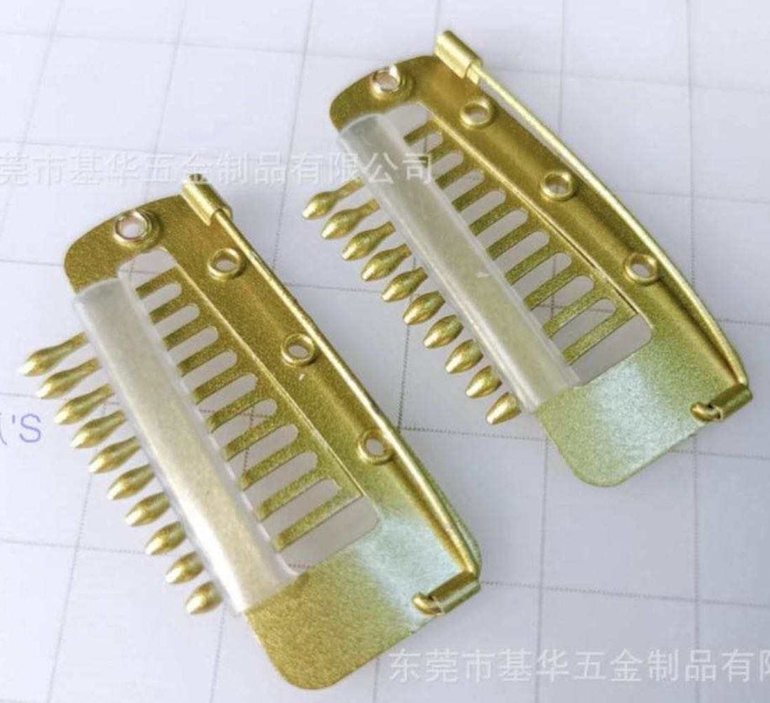 3. 6cm fake hairpin paint 10 teeth wig card DIY topper beret fixed clip fixed to hair New