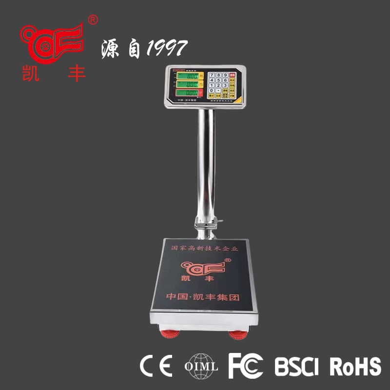 Электронные платформенные весы, нержавеющая сталь, водонепроницаемые, 150кг, крупные весы Kai Feng, коммерческий водонепроницаемый цифровой дисплей