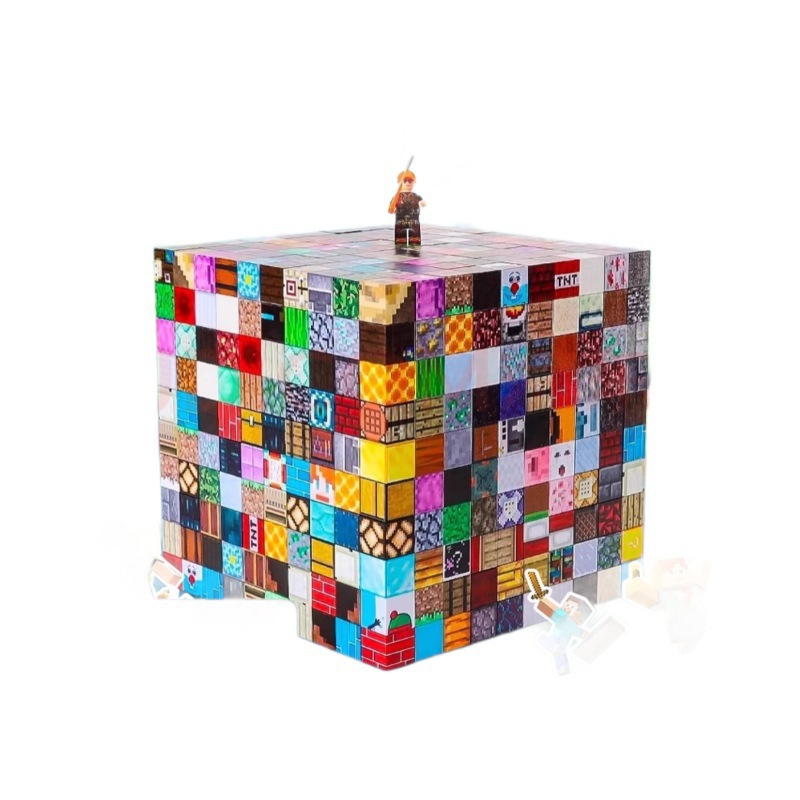Cross-Border My Magnetic World Building Blocks Rubik's Cube Magnetic Assembly Building Variety Magnetic Storage Toy Blocks Wholesale