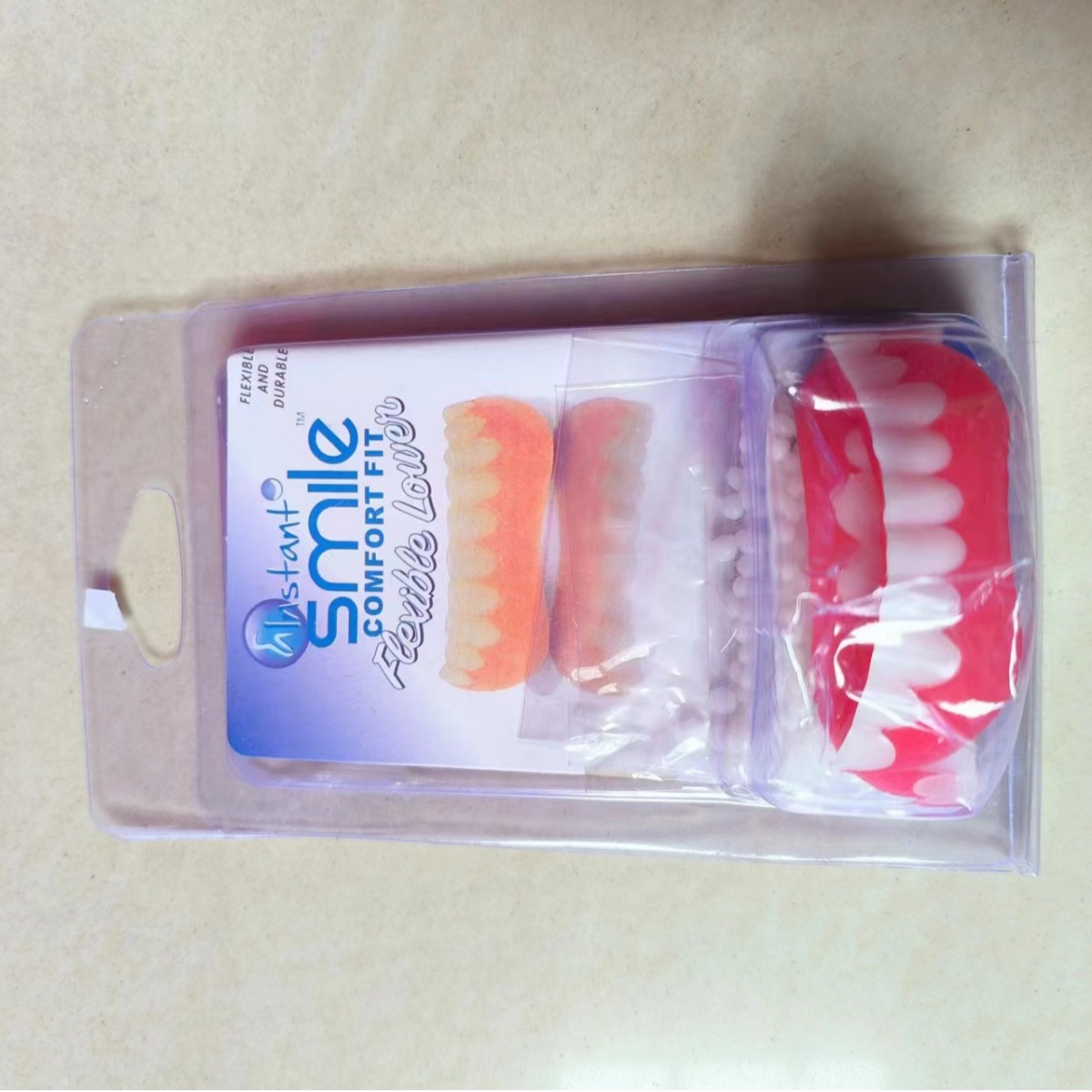 The Fourth Generation White Teeth Cover Dentures Sticker Silicone Emulation Teeth Braces Whitening Teeth Smile Denture Cover