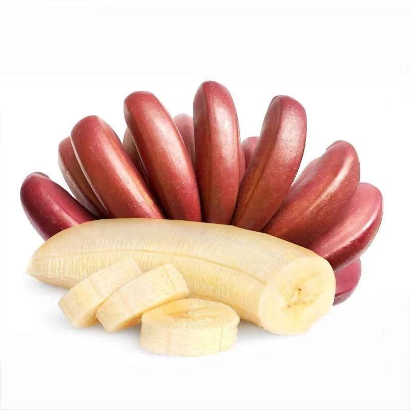 Banana Fujian Tulou Red Beauty Banana Fire Dragon Banana Fresh Fruit Sweet and Soft Glutinous Red Banana All Seasons