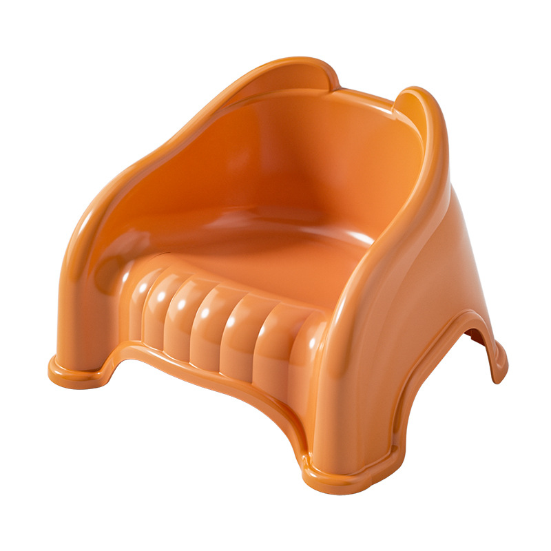 Children's Plastic Small Stool Backrest Chair Household Baby Sofa Small Chair Dining Chair Non-slip Bath Low Stool