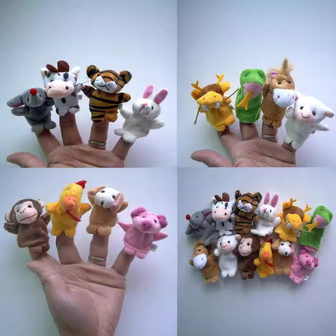 Zodiac animal puppet 12 Zodiac plush toy puppet factory low price in stock wholesale