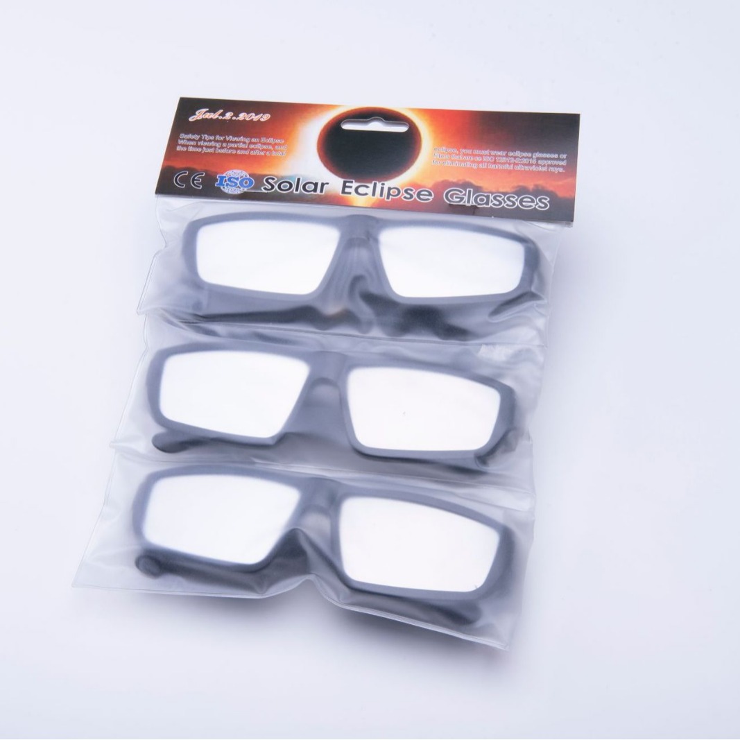 Eclipse glasses eclipse observation mirror provides CE certificate ISO12312-2:2015 certification
