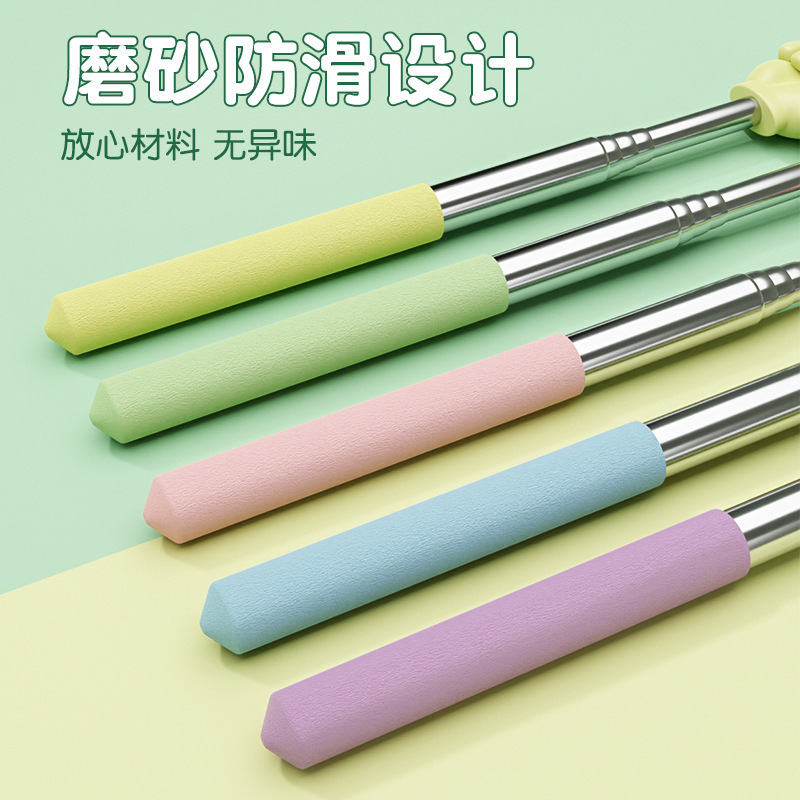 Telescopic Pointer Reading Stick Finger Reading Kidsren's Reading Finger Teacher Kindergarten Reading Early Education Guide Home