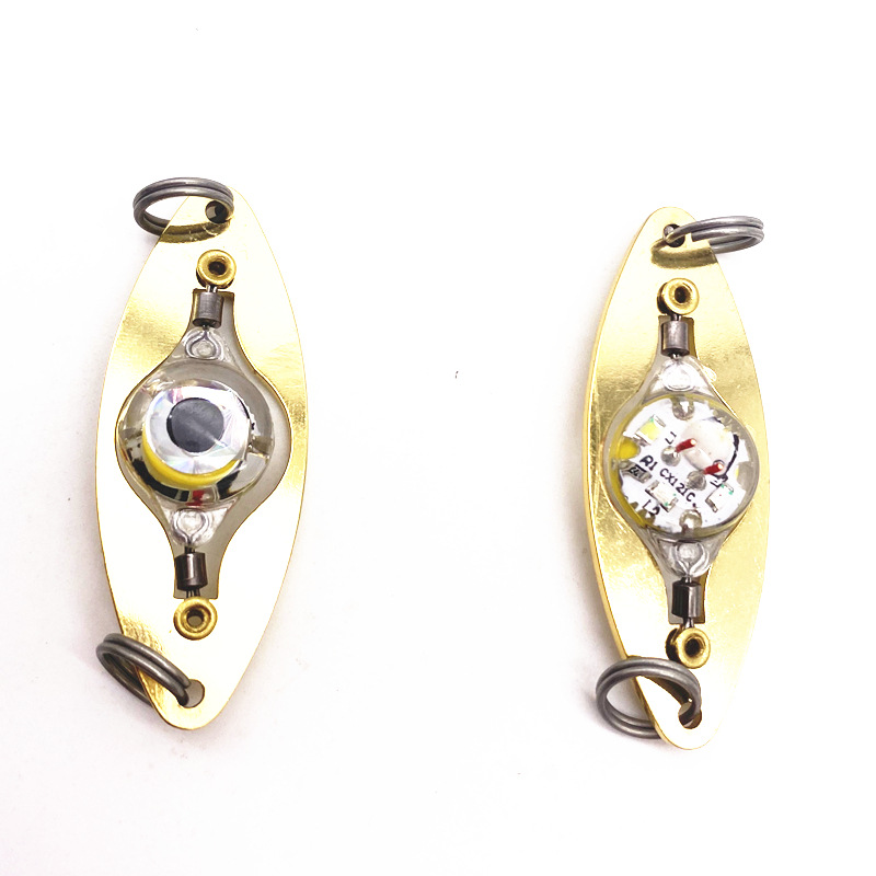 Luya Sequins Fish Eye Trap Fish Mini Underwater Fishing Light Collection Light LED Button Fish Light Waterproof Night Fishing