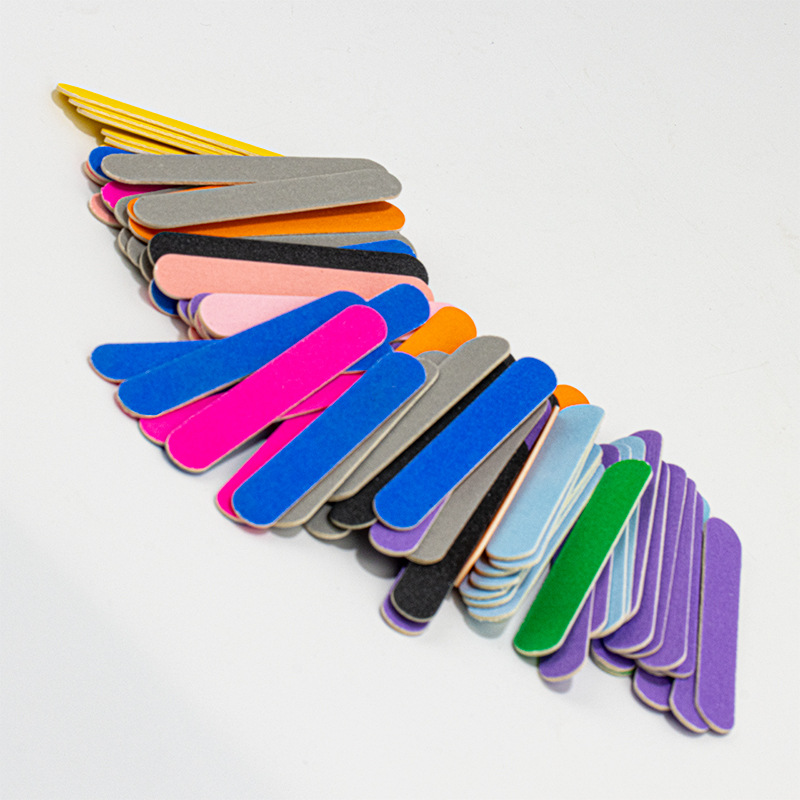 Nail File, Wood File, Colorful Nail File, Disposable Manicure File, Mini Thin Wood Strip for Polishing