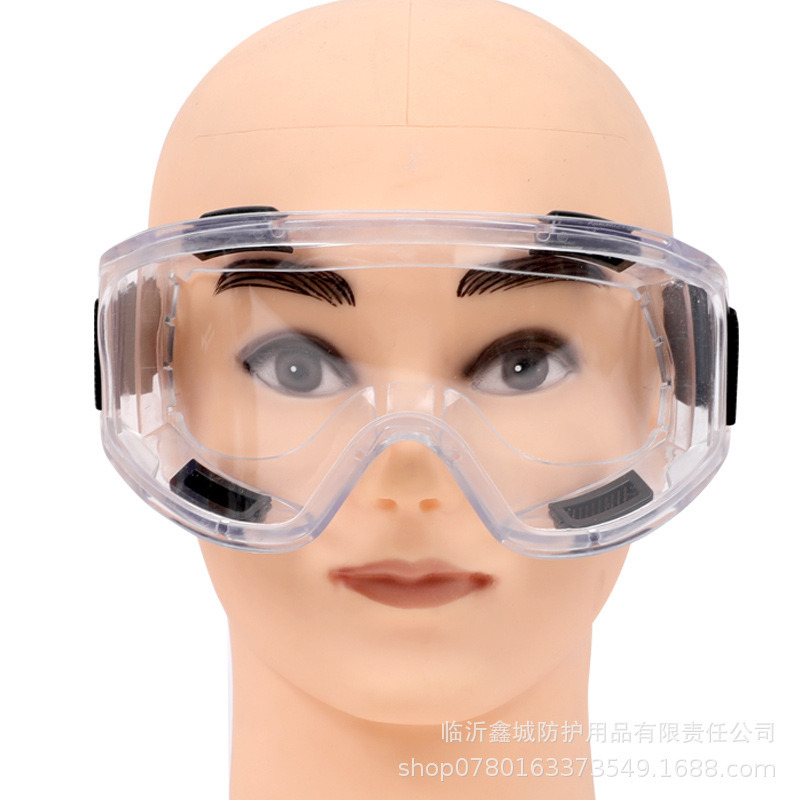 Large Goggles Protective Eye Mask Labor Protection Anti-Fog Anti-Impact Anti-Scratch Anti-Wind Sand Anti-Splash Goggles Wholesale