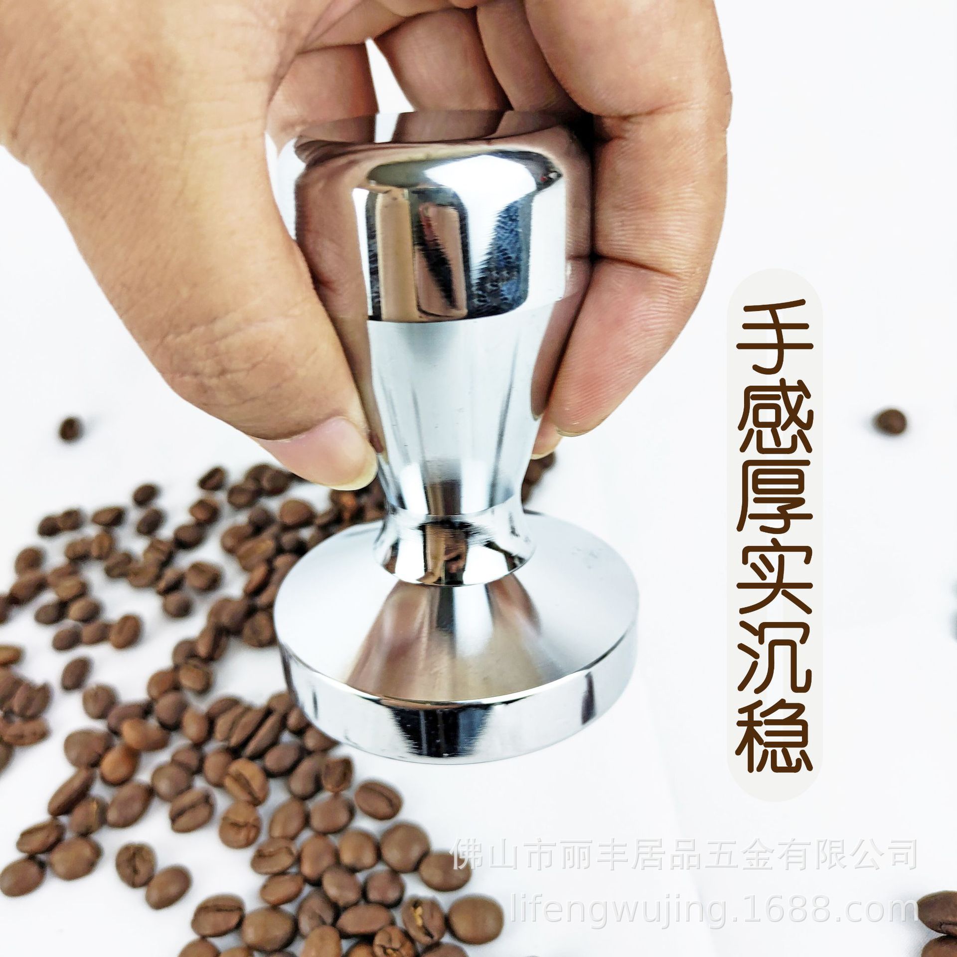 Large quantity and excellent price solid stainless steel coffee powder press powder hammer coffee hammer coffee machine accessories handle filler