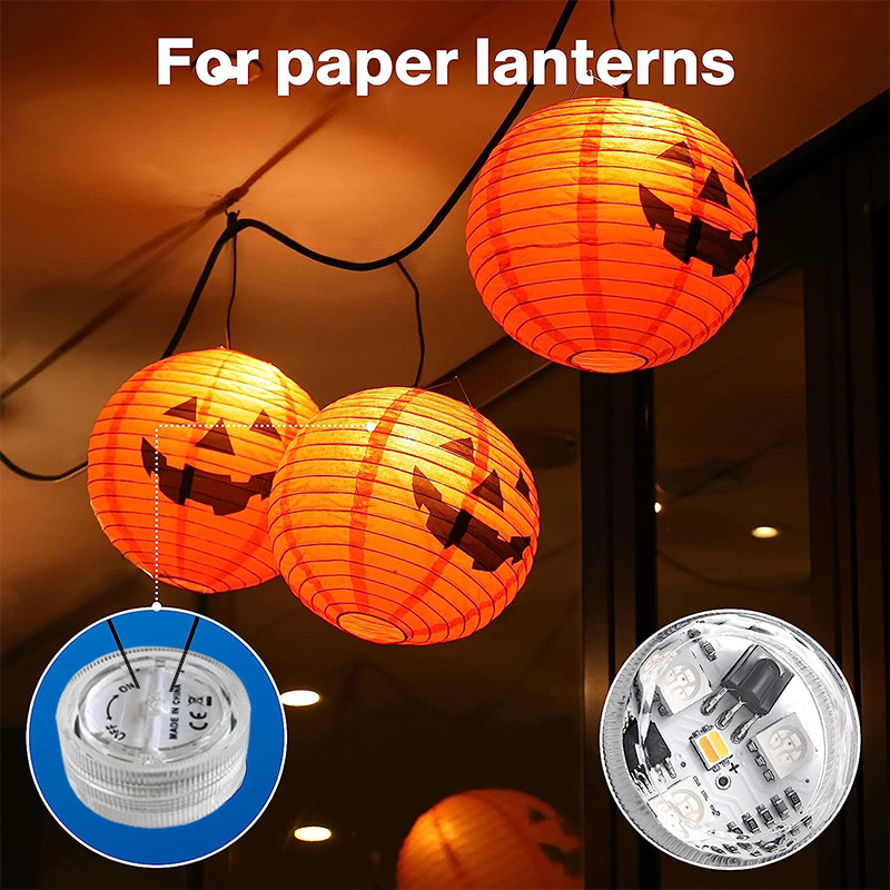 Cross-Border 3cm Mini Diamond Diving Light Rgb Knob Fish Tank Aquarium Swimming Pool Landscaping Light Pumpkin Decoration