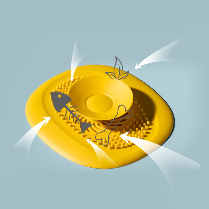 Silicone Floor Drain Deodorizer, Kitchen Drain Odor-Proof Cover, Sealing Drain Sticker, Supply of Silicone Drain Covers