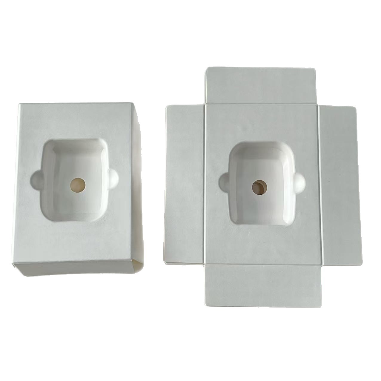 Paper Pulp Molded Sugarcane Pulp Wet-Pressed Paper Tray Environmentally Friendly Degradable Anti-Fall and Shock-Proof Hearing Aid Carton Packaging