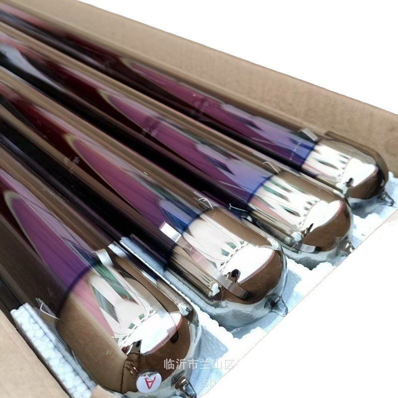 Wholesale Solar Water Heater Engineering Joint Box Special Glass Tube Purple Gold Tube Vacuum Tube Solar Glass Tube