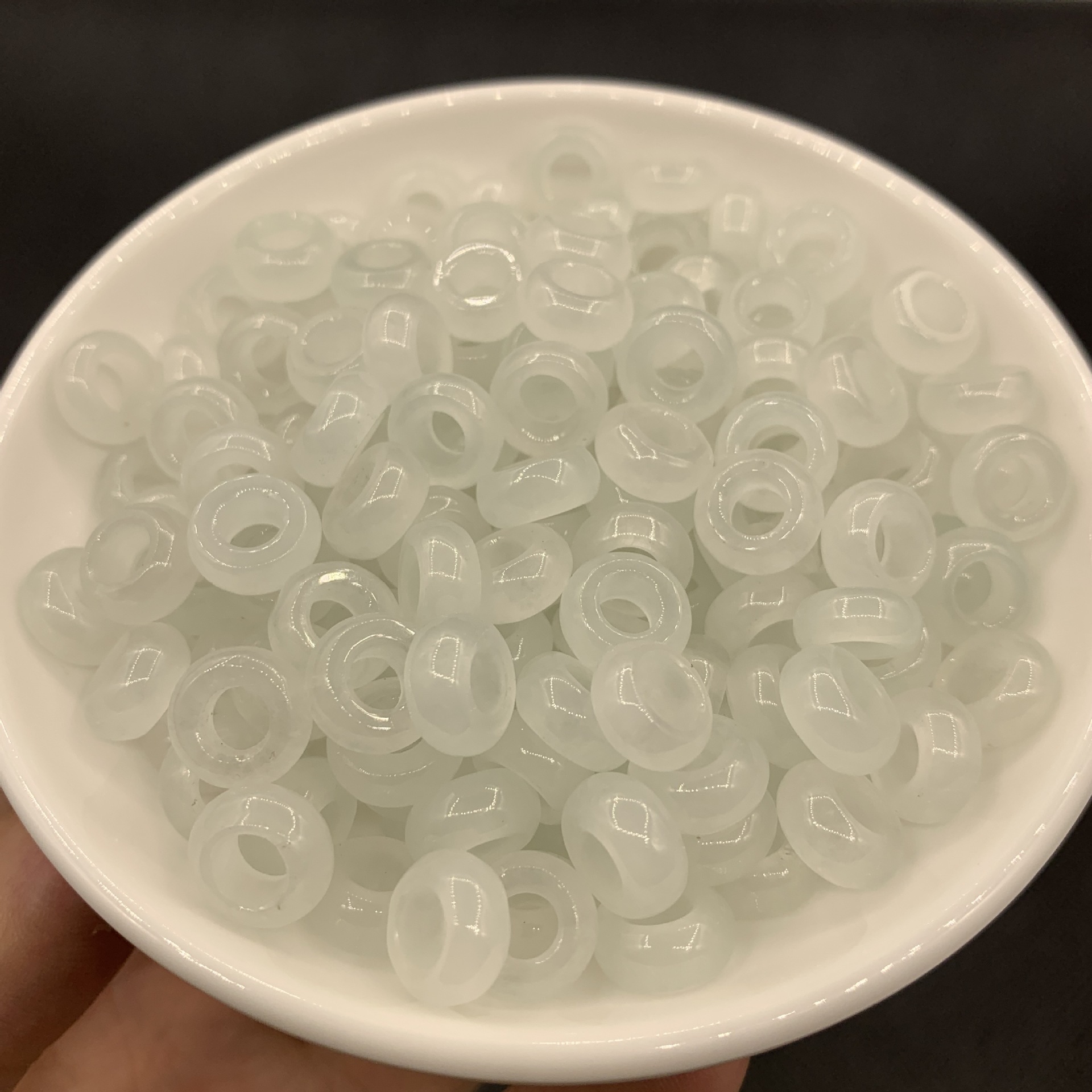 10mm Jade Loose Beads Wholesale Bama Jade Ring Thickeneded Running Ring DIY Jewelry Accessories Jade Bagel