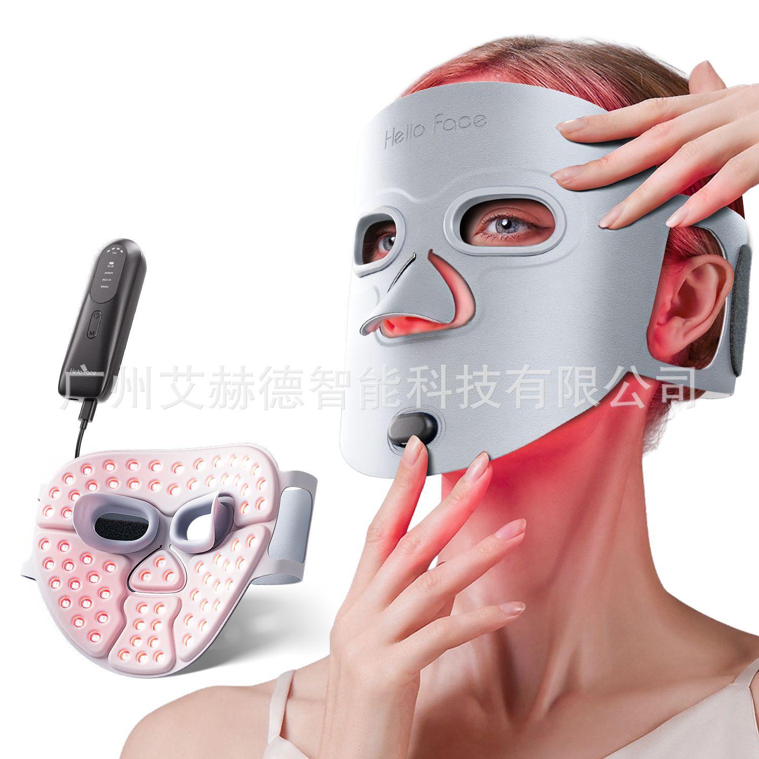 Cross-Border New Cross-Border Photon Rejuvenation Instrument Led Mask Near Infrared Light Large Row Light Spectrometer Red Light Mask Instrument