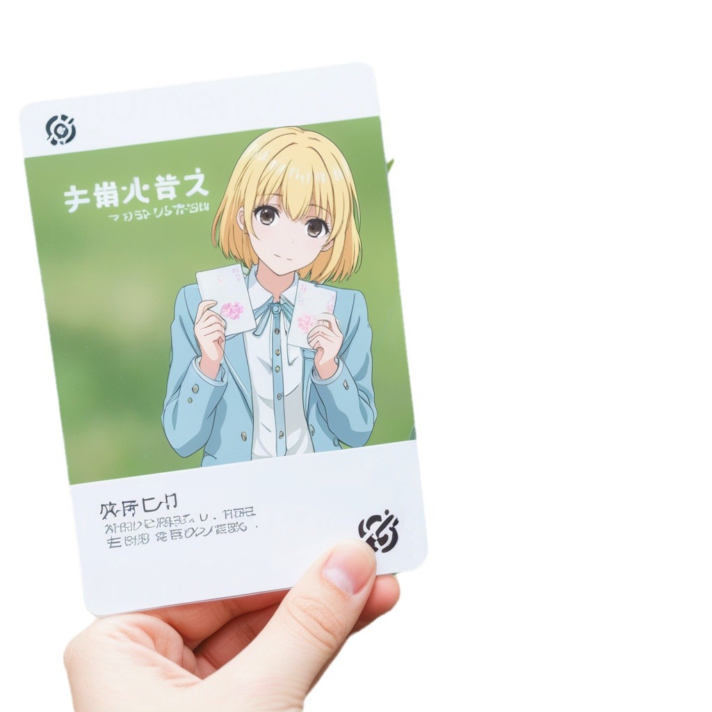 Acrylic Transparent Card Custom Animation Cartoon Character Peripheral DIY Photo Card Self-Printed Fully Transparent Small Card Polaroid