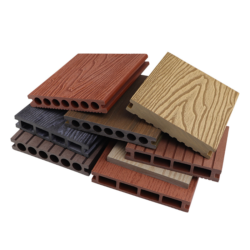 Plastic Wood Flooring Outdoor Second-Generation Co-Extruded Outdoor Flooring Courtyard Garden Seaside Walkway Moisture-Proof and Anti-Corrosion Wood-Plastic Flooring
