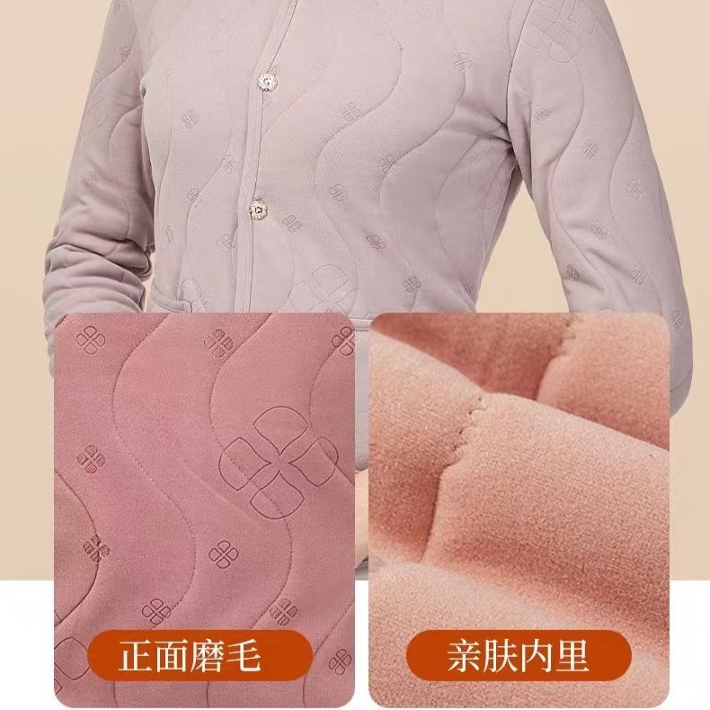 2024 Cashmere Cotton Coat Winter German Velvet Jacket for Men and Women Thickeneded Warm Long-Sleeved Bottoming Top Sancheng Wool Cotton Jacket