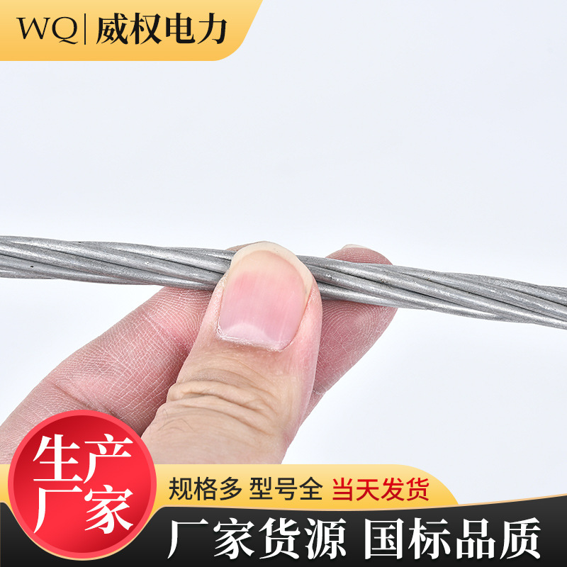 Hot-Dip Galvanized Steel Strand 7-Strand 19-Strand Steel Strand Gj25-150 Square Anti-Rust Communication Power Grounding Wire Pull Wire