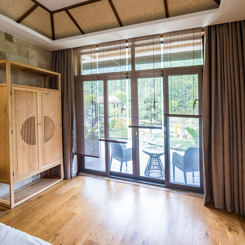 New Chinese Bamboo Curtain Bamboo Curtain Roller Curtain Partition Balcony Tea Room Study Office Hotel Homestay