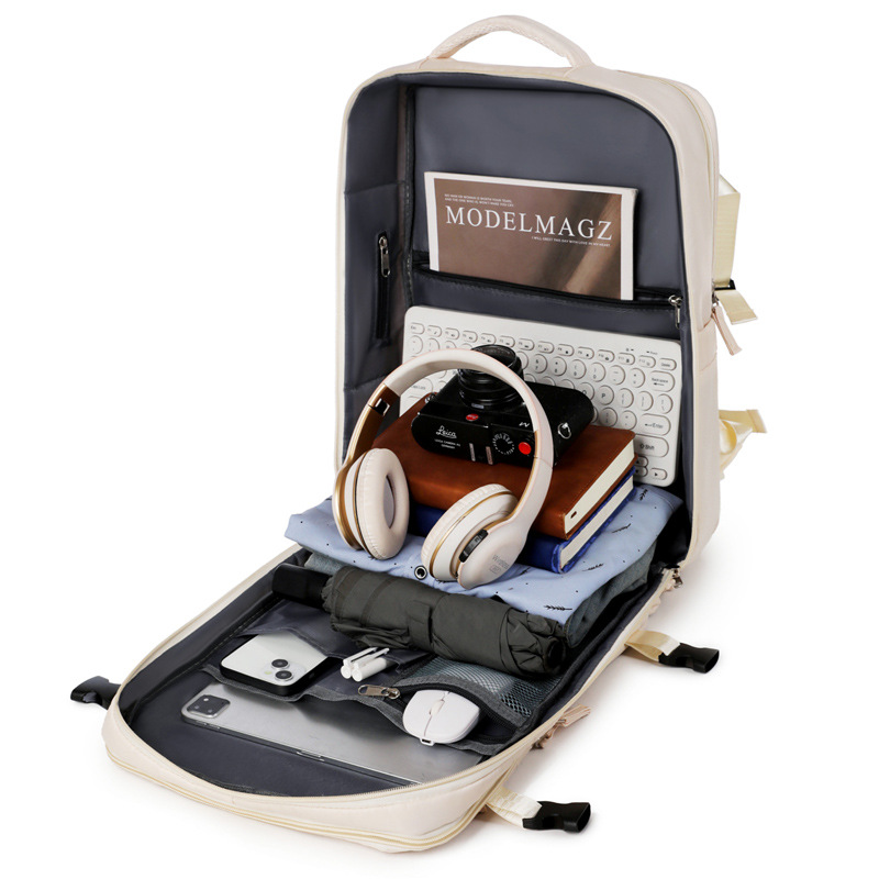 Large-Capacity Expansion Backpack, Leisure Travel Backpack, Multi-Functional Computer Bag, Business Trip Lightweight College Student Bag