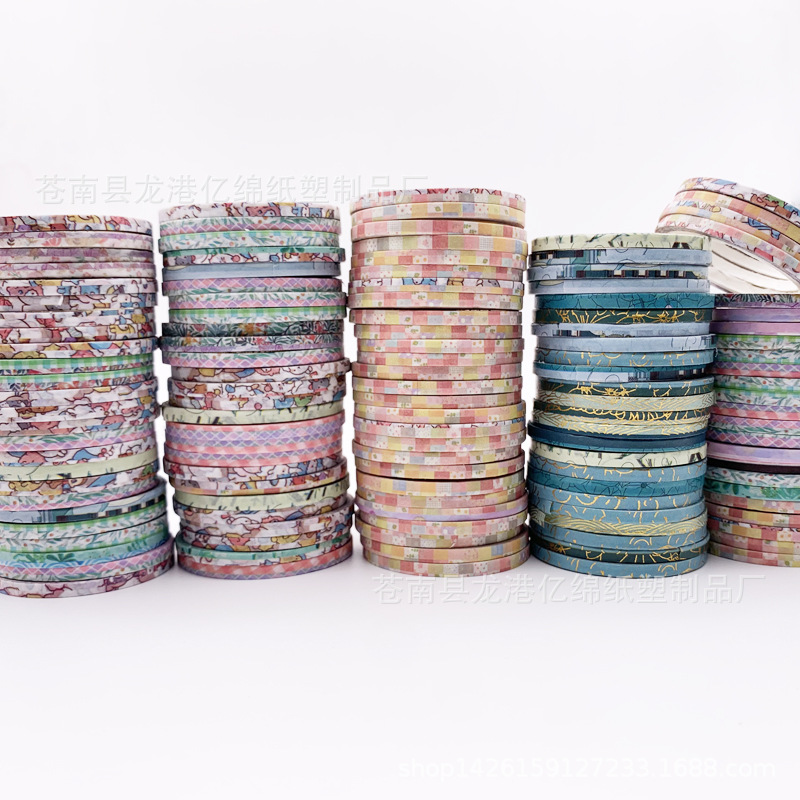 Washi Tape Bleed Line 3mm Roll Pull Strip Decorative Dividing Line Diary Handbook Border Line Stall Handbook