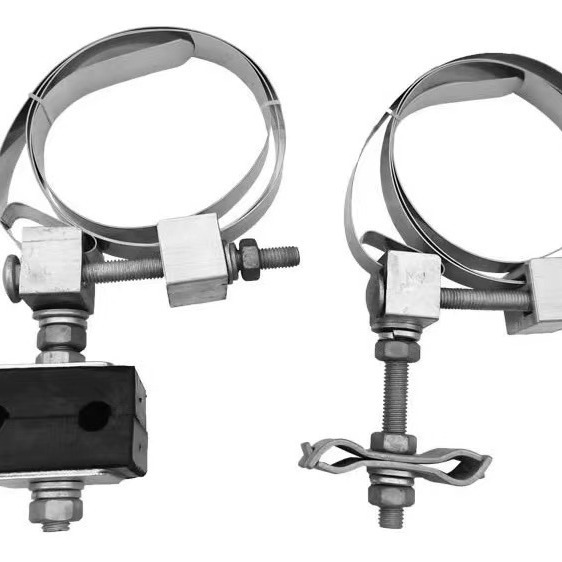 Lead clamp for ADSS optical cable pole lead clamp cement pole steel belt holding clamp optical cable fixing clamp