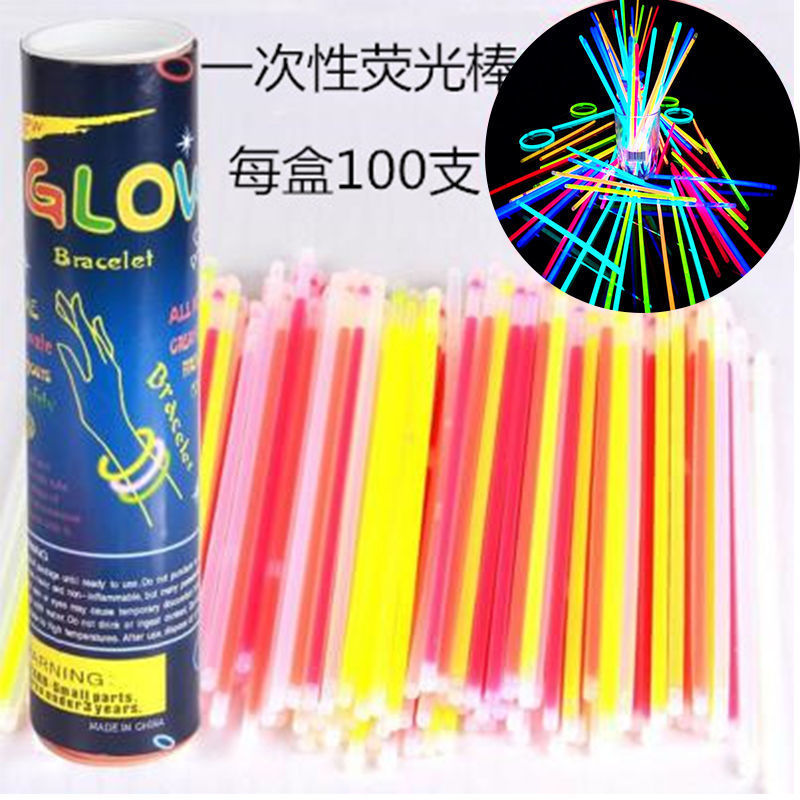 Одноразовая цветная светящаяся палочка для концерта на улице, для детей, оптовая продажа