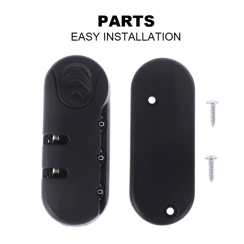 Travel password lock luggage bag lock accessories thumb lock cosmetic bag backpack satchel password accessories fixed lock