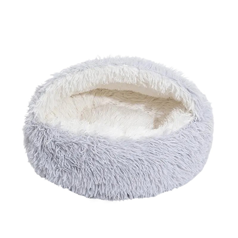 Winter Warm Shell Semi-closed Cat Nest Pet Cat Bed Semi-enclosed Kennel Dog Bed Closed Cat Nest