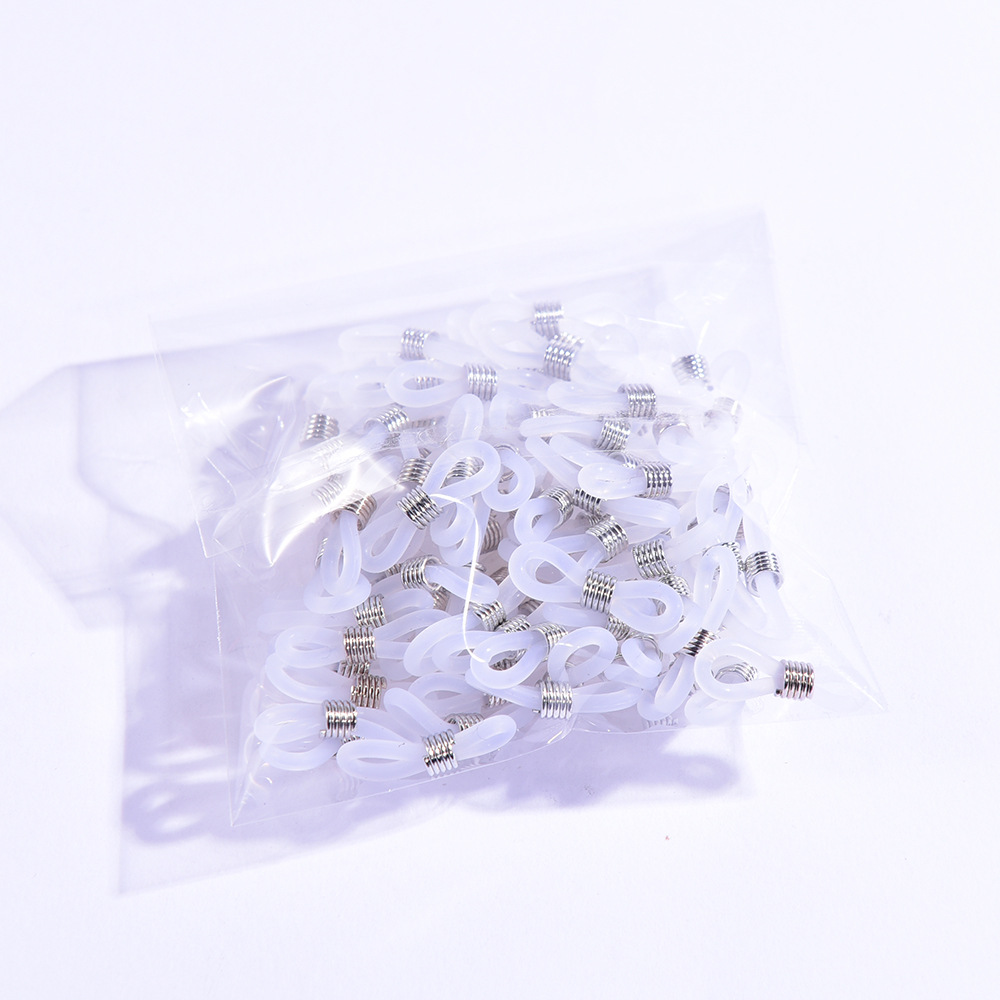 Glasses chain anti-slip buckle glasses lanyard connection buckle spring silicone ring anti-slip anti-loss ring DIY accessories wholesale