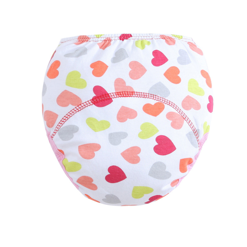 Three-layer study pants training pants cloth diaper pants printed diaper pants pull-up pants