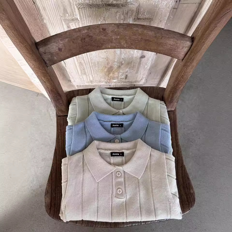 Ins Korean Style 2024 Spring and Summer Baby Knitwear Thin Summer Top Lel Children's Pullover