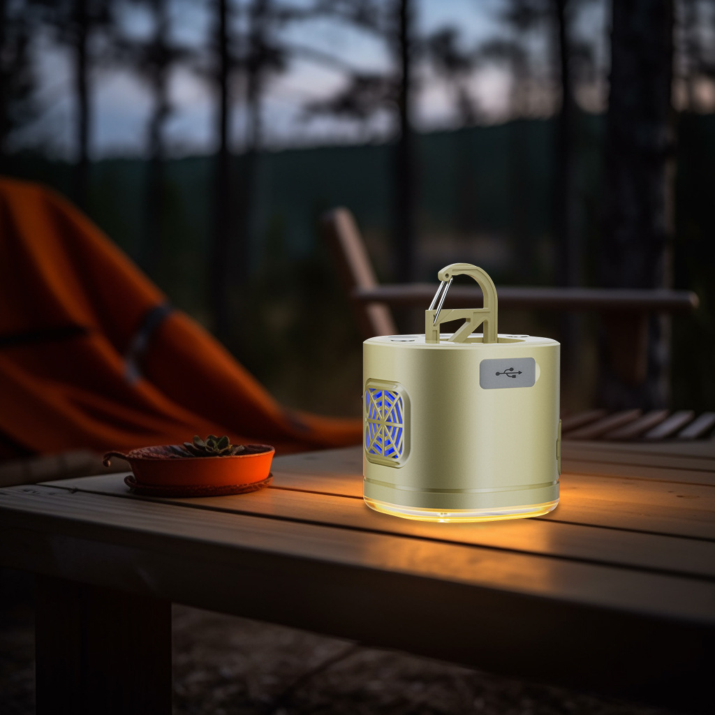 New Outdoor Mosquito Repellent Camping Lamp Spray Hydration Multifunctional Fan Lamp Emergency Charger