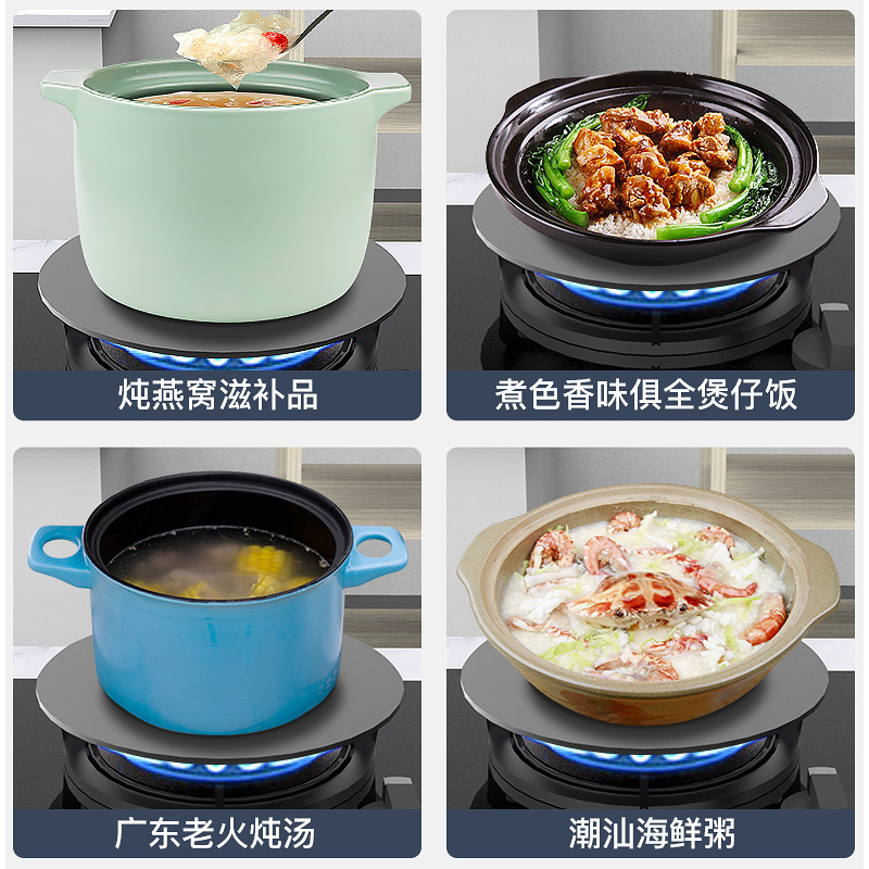 Kitchen Gas Stove Heat Conducting Plate Household Gas Stove Gas Stove Heat Conducting Plate Protecting Pan Anti-burning Black Heat Conducting Sheet Thawing Plate