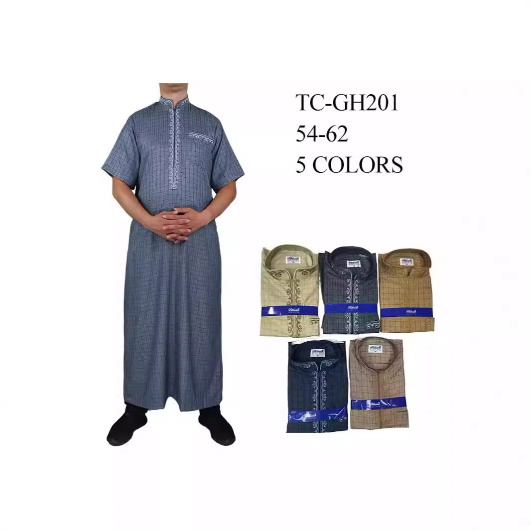 Качественная хлопково-леняная рубашка с воротником, молнией, изысканной вышивкой, клетчатым узором и карманом, короткий рукав