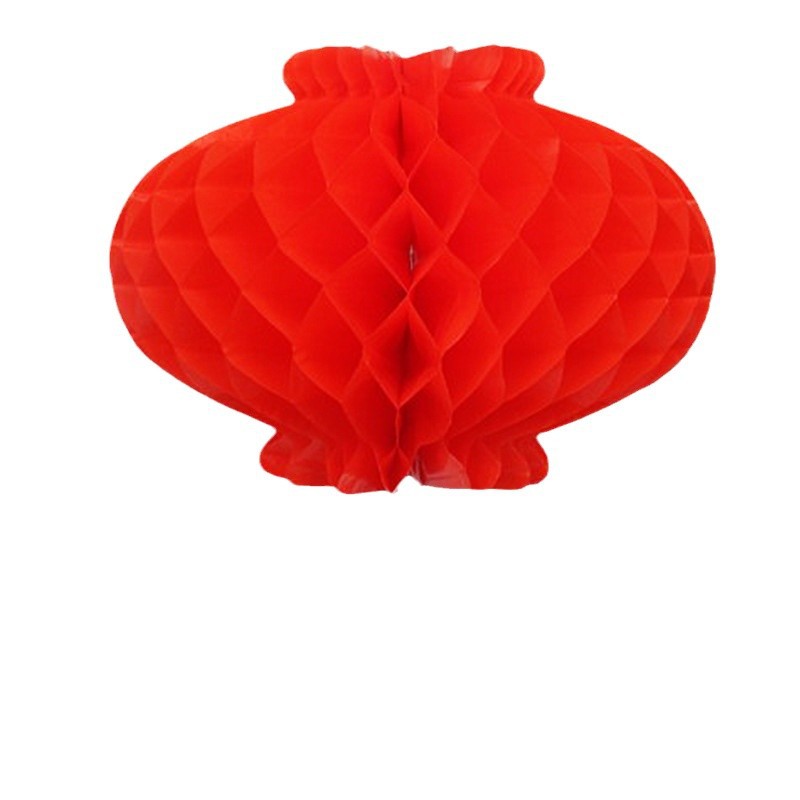 Plastic Paper Lanterns Festive Honeycomb Small Red Lanterns Hanging Decorations Opening Mall Decoration New Year Spring Festival Small Paper Lanterns Wholesale
