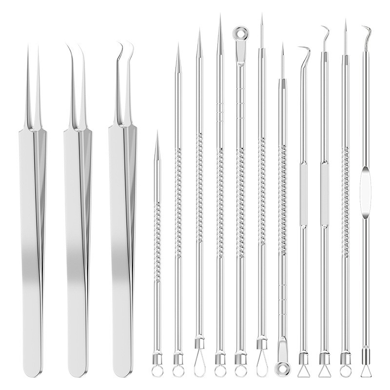 Popular Acne Needles, Acne Needles, 4-Piece Set of Acne Clips, Cell Clips, Acne Needles, Ultra-Fine and Ultra-Sharp Cross-Border